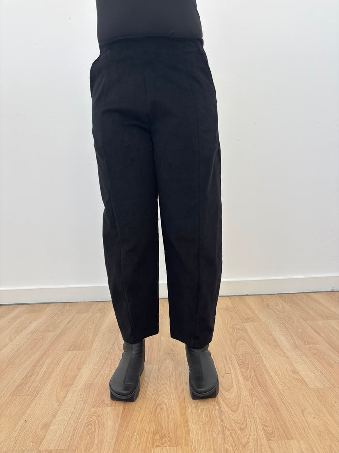 Beta Black Velvet Pant