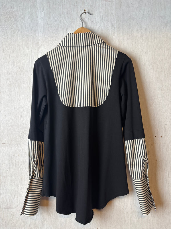 Dandy Striped Black White Shirt
