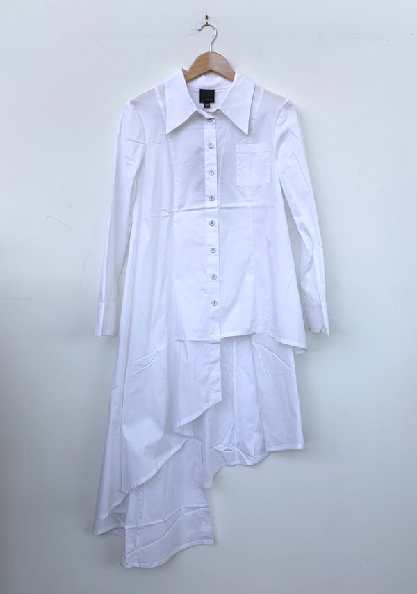 Gozen Long Shirt in White