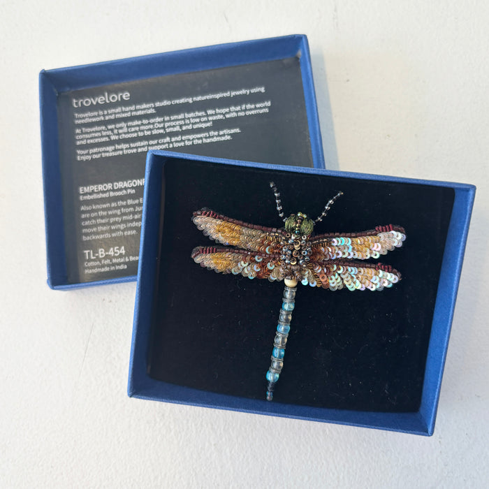 Emperor Dragonfly Brooch