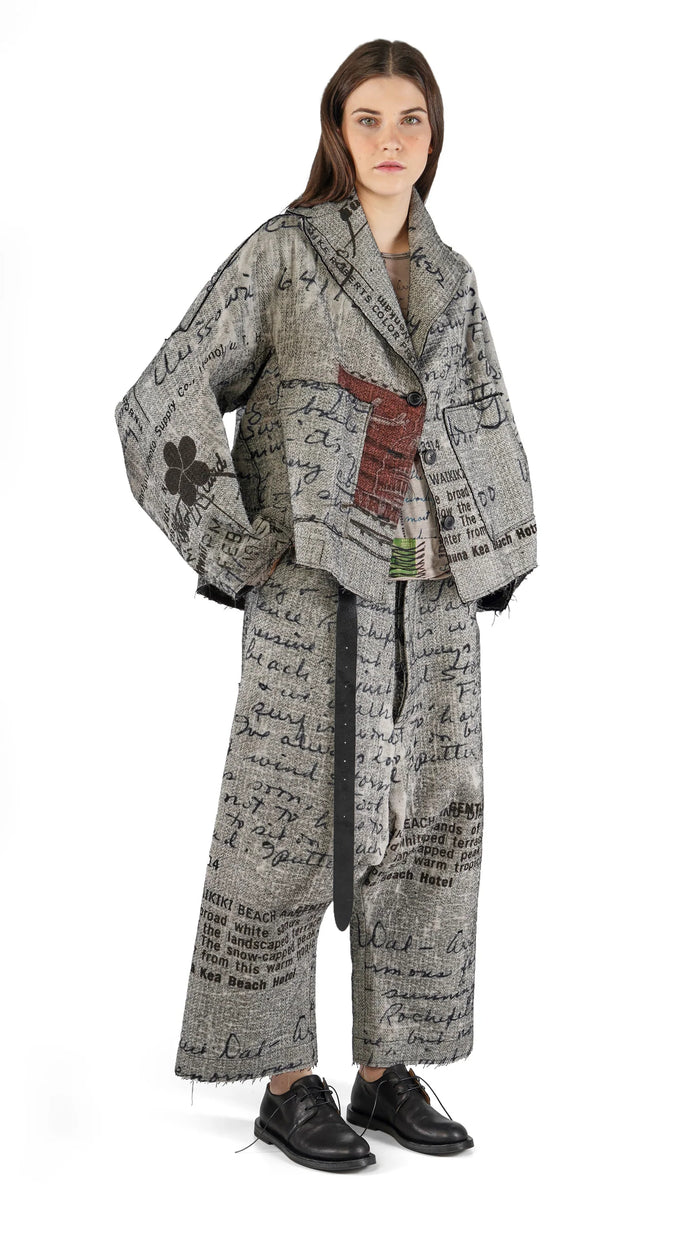 Bond Jacket in Printed Jacquard