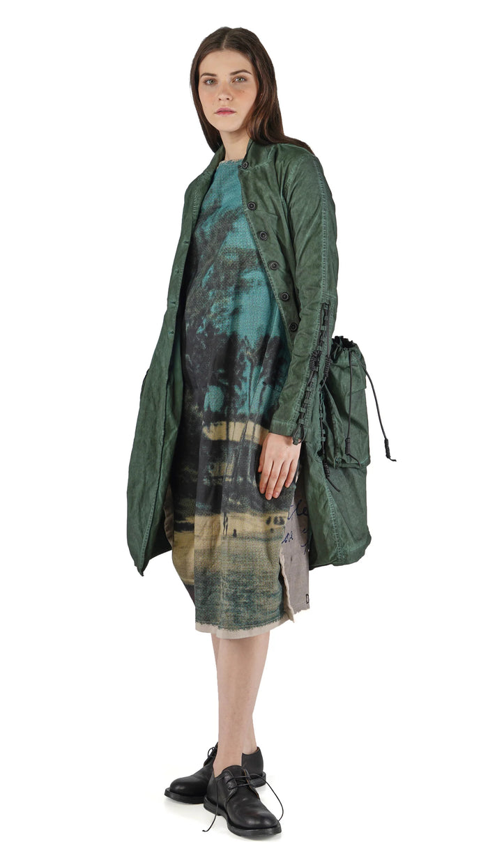 Lacing Jacket in Pine Cloud