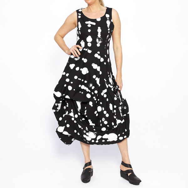 Oka Dot Dress - Black