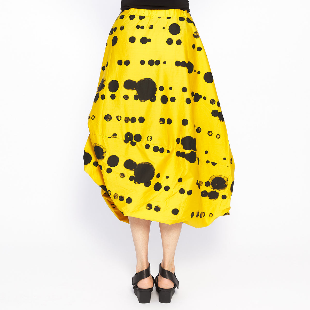 Oka Dot Skirt - Mustard