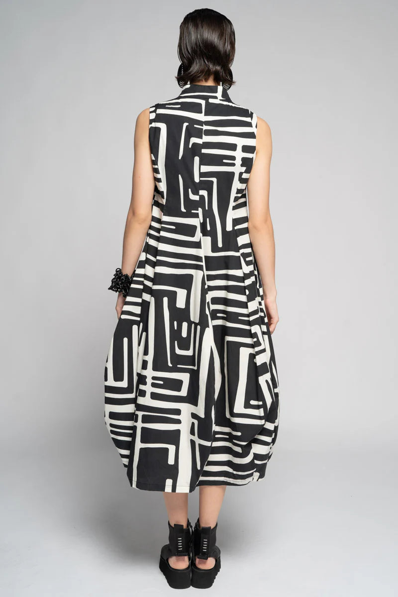 Crossroads Dress - Black White