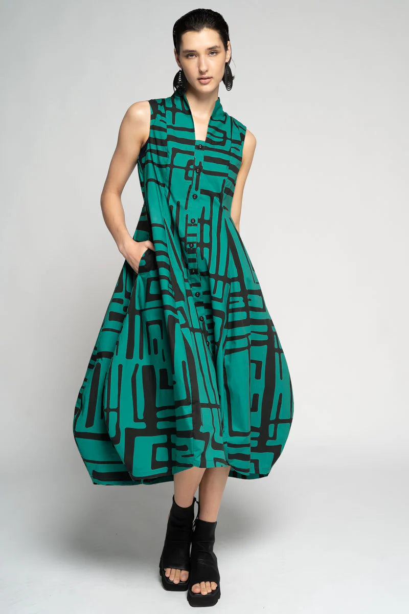 Crossroads Dress - Emerald