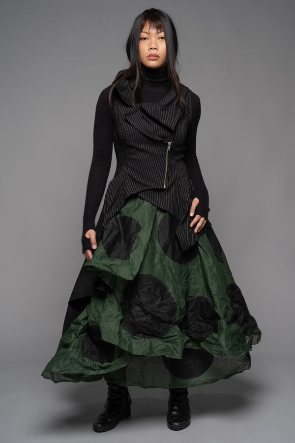 Tentou Dot Skirt in Pine SKW2424
