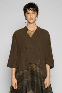 Melange Short Jacket Truffle