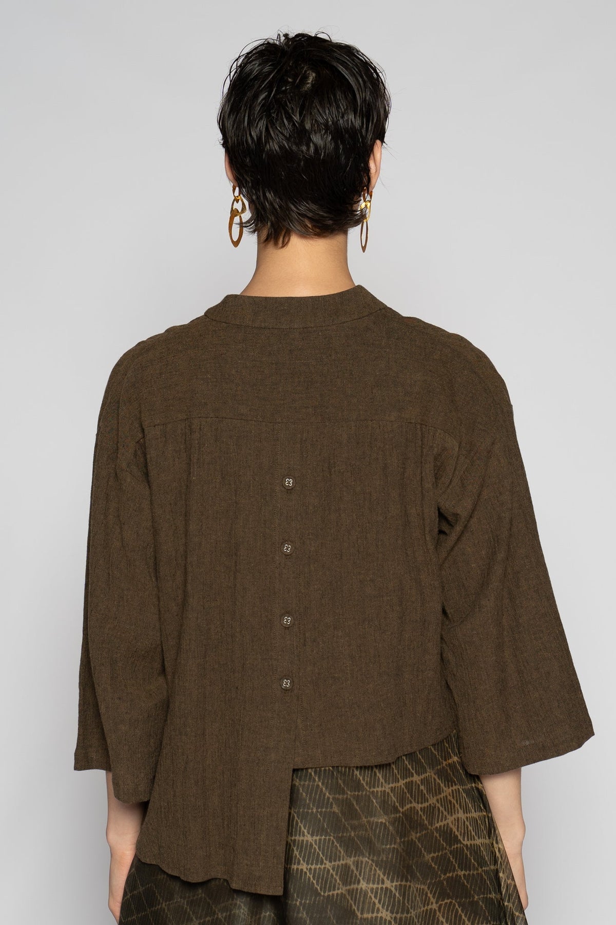 Melange Short Jacket Truffle
