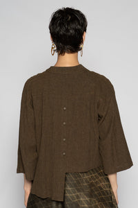 Melange Short Jacket Truffle