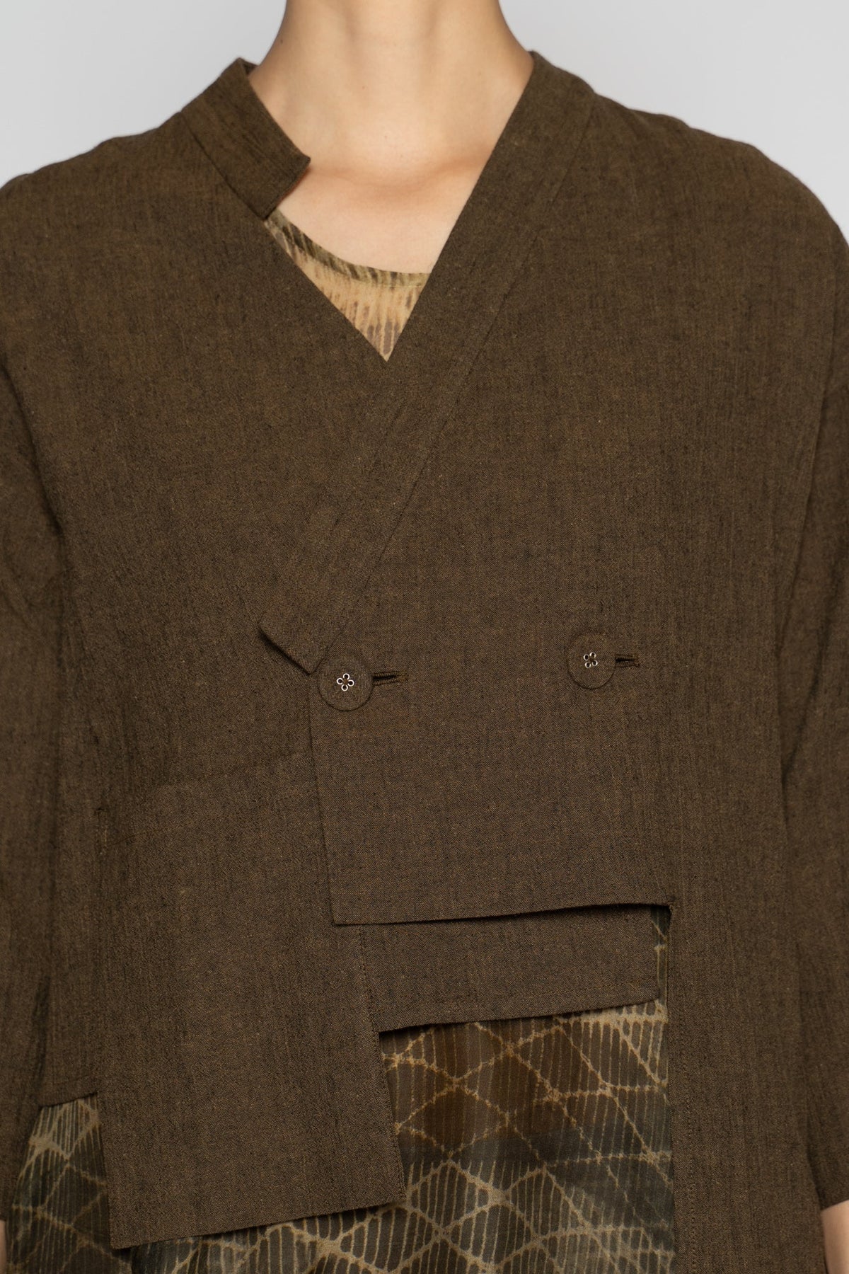 Melange Short Jacket Truffle