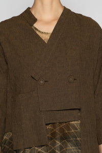 Melange Short Jacket Truffle