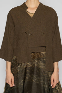 Melange Short Jacket Truffle
