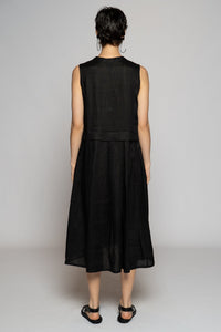 Halo Pin Dress Black