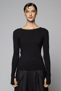 Sayuri Round Neck Black