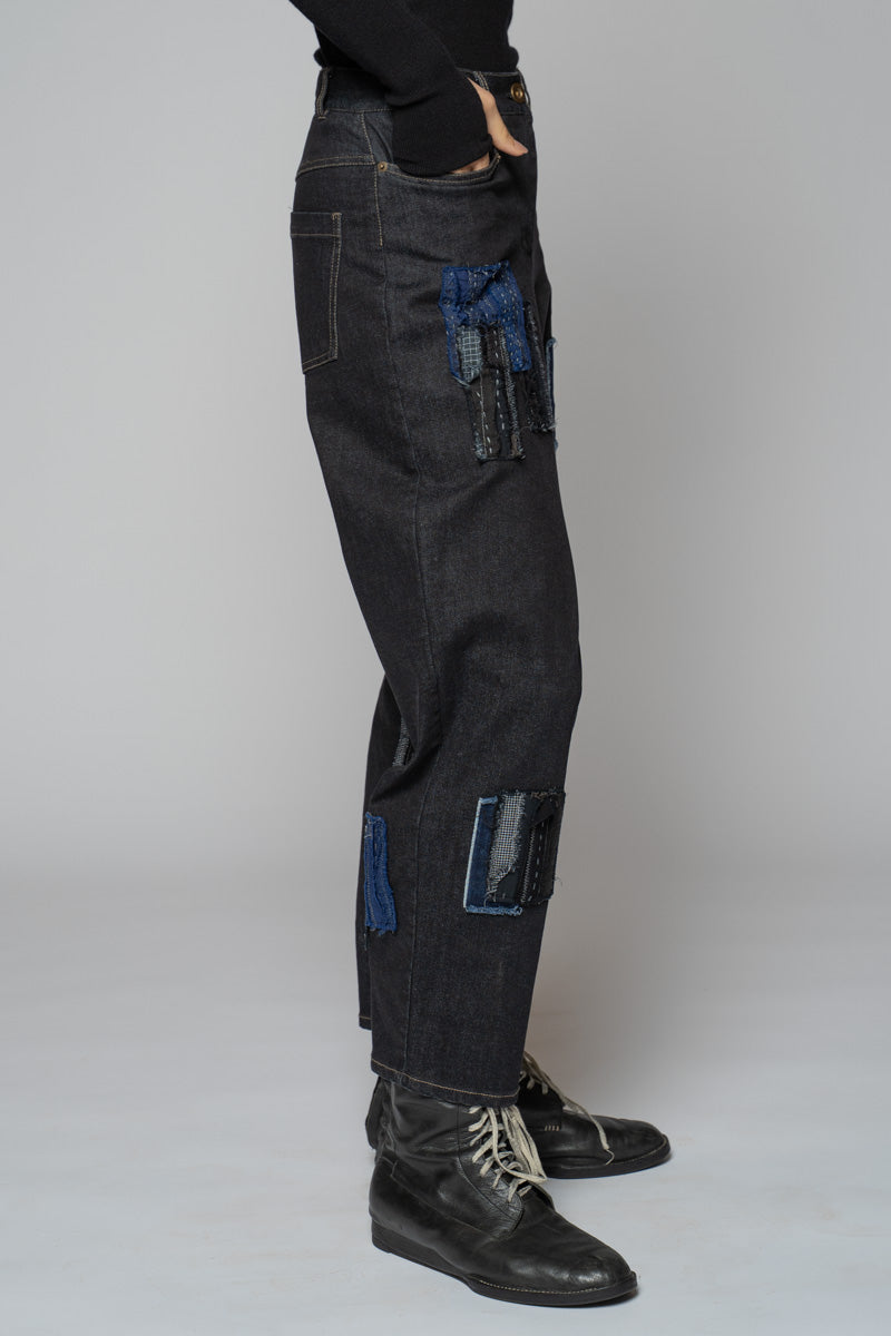 Furu Patch Pant Black