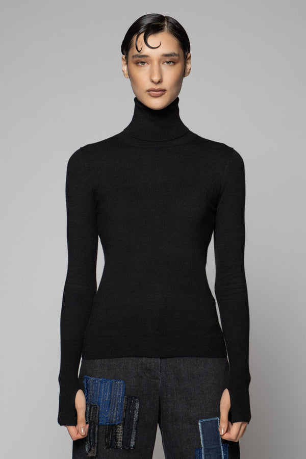 Sayuri High Neck Black