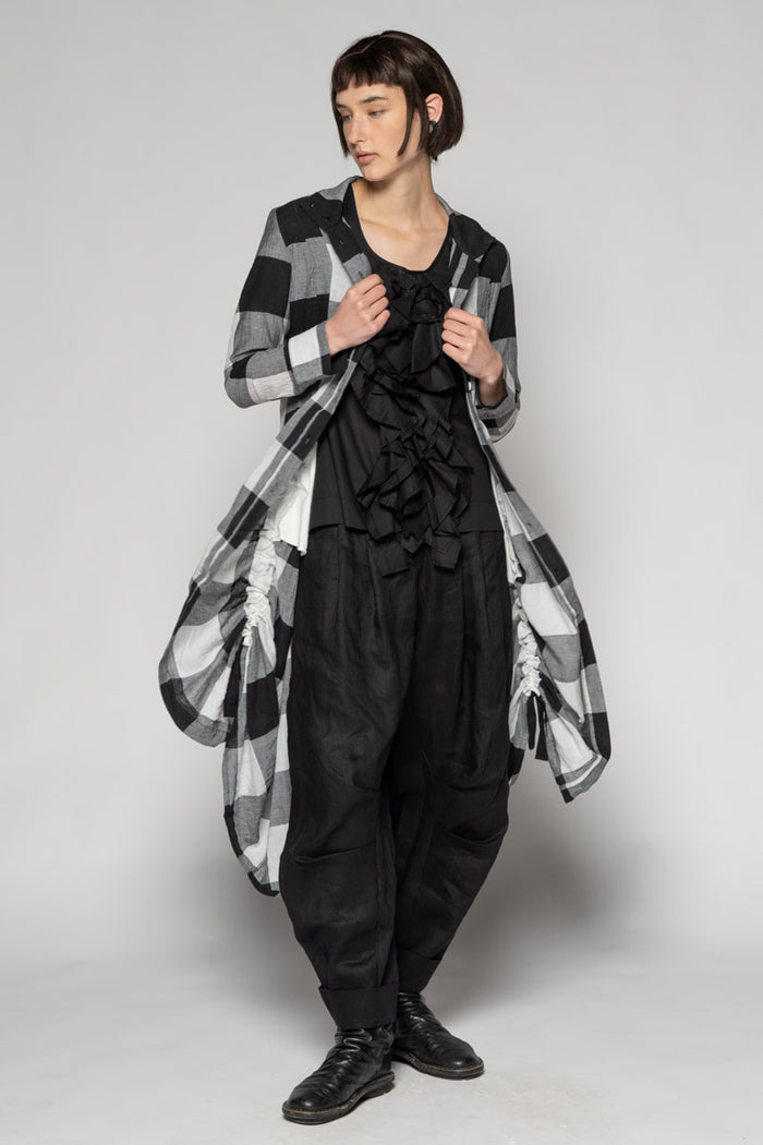 Oki Black Gather Dress