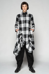 Oki Black Gather Dress