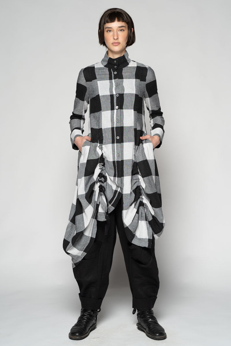 Oki Black Gather Dress