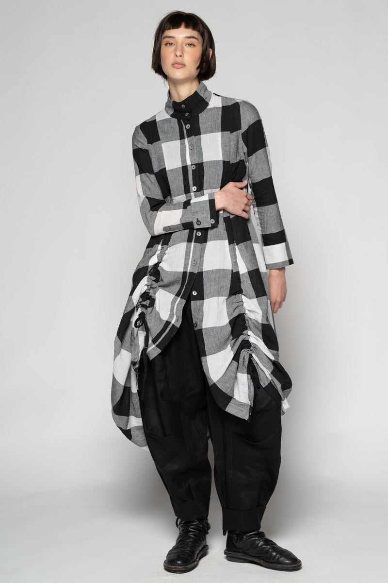 Oki Black Gather Dress
