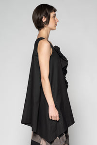 Kiki Black Frill Tunic