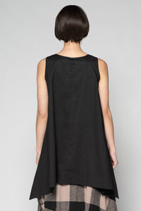 Kiki Black Frill Tunic