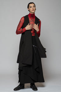 Tatu High Neck Top Red