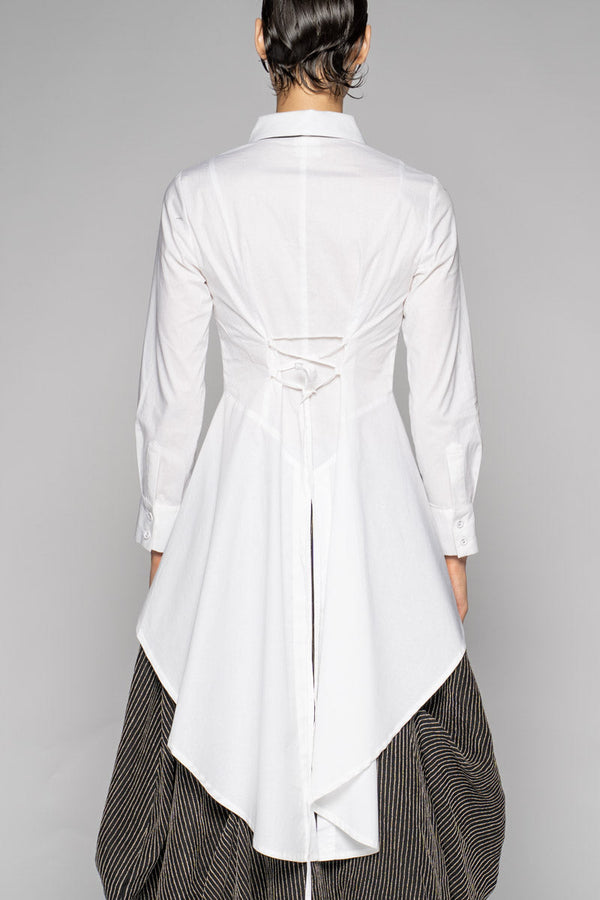 Sabiro White Long Shirt