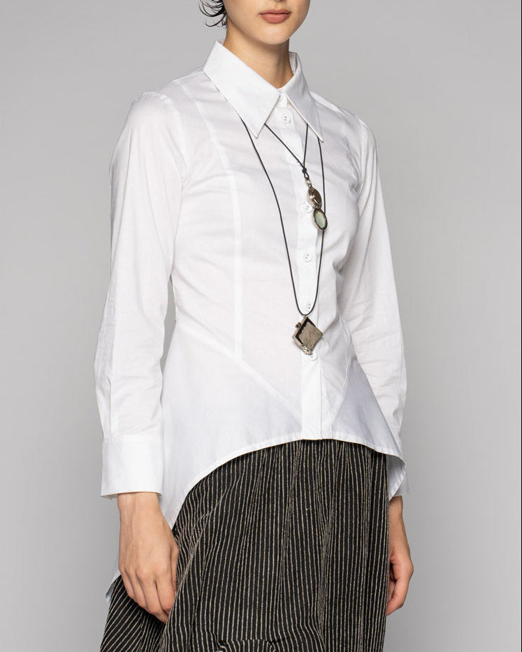 Sabiro White Long Shirt – Tiffany Treloar