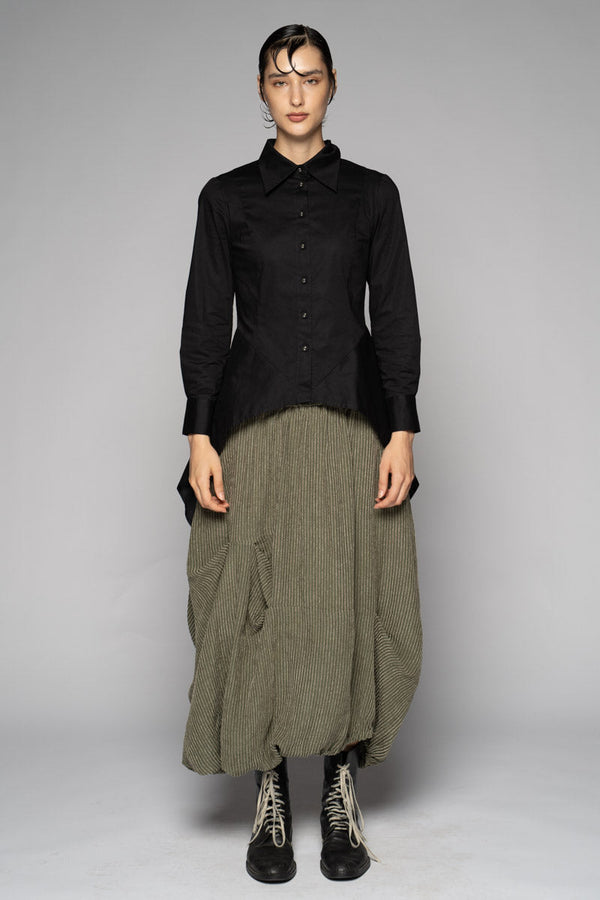 Sabiro Black Long Shirt