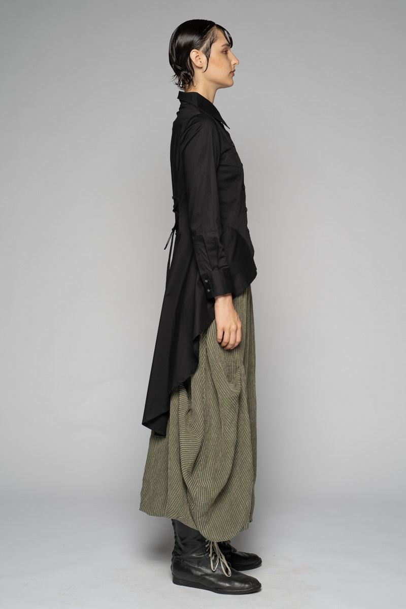 Sabiro Black Long Shirt