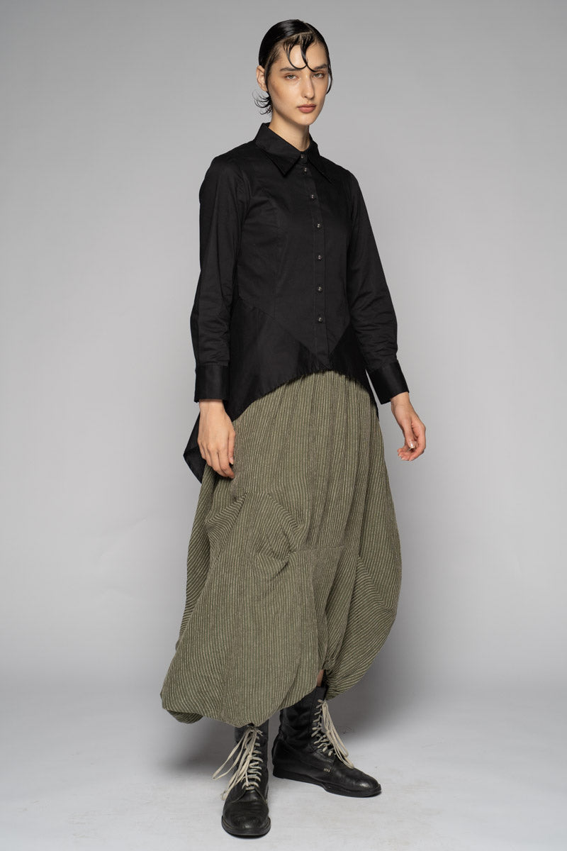 Sabiro Black Long Shirt