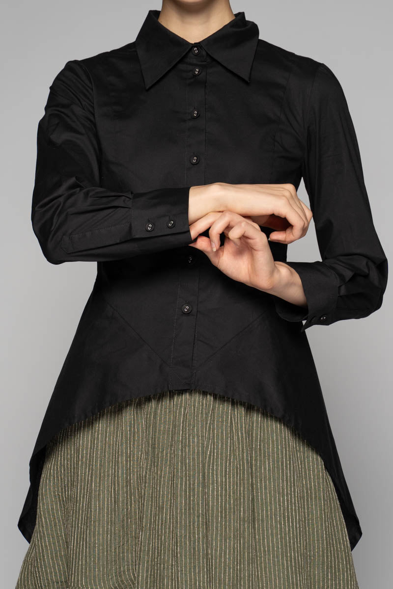 Sabiro Black Long Shirt