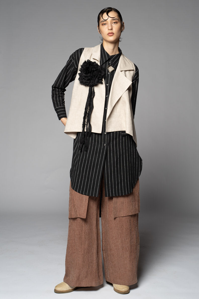 Komichi Black Long Shirt