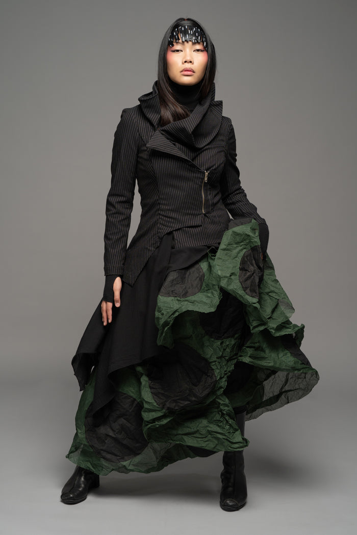 Tentou Dot Skirt in Pine SKW2424