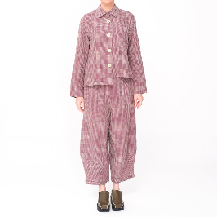 Jacs Bella Check Plum Jacket