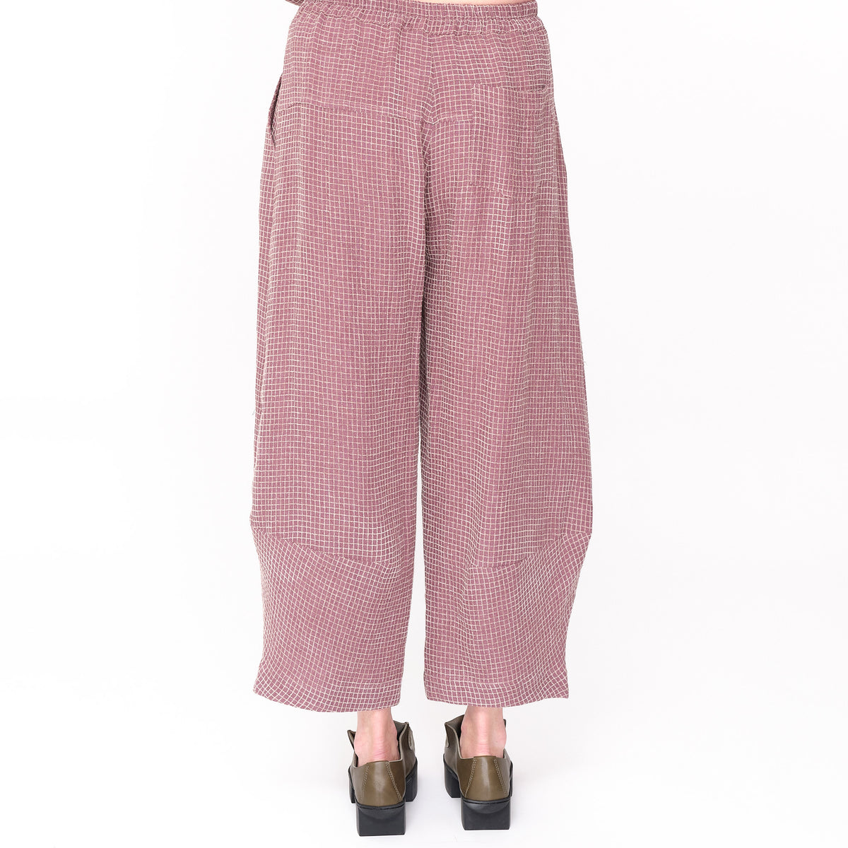 Alpha Plum Check Bella Pant
