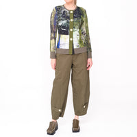 Button Cardi Lime Paradise