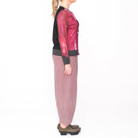 Button Cardi Pink Landscape