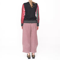 Button Cardi Pink Landscape
