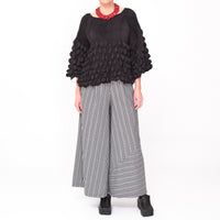 Palazzo Grey Stripe Pant