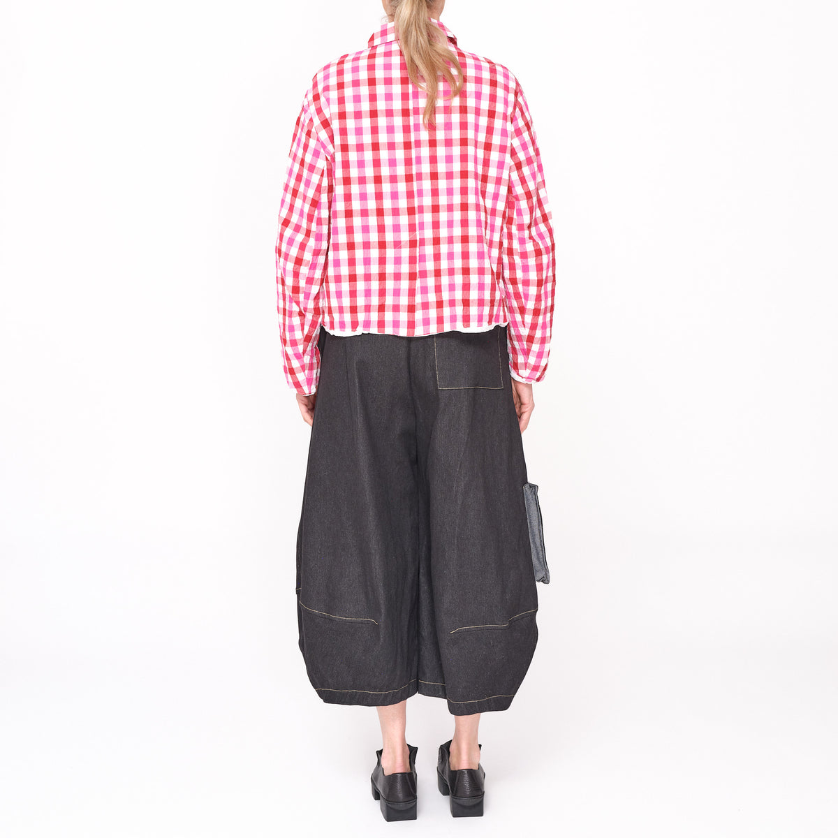 261126 Juliana Jacket Red Pink Check