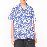 261153 Samantha Blue Flowers Shirt