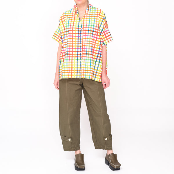 261153 Samantha Multi Color Check Shirt