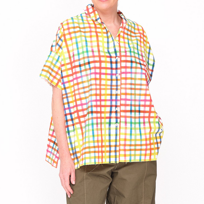 261153 Samantha Multi Color Check Shirt
