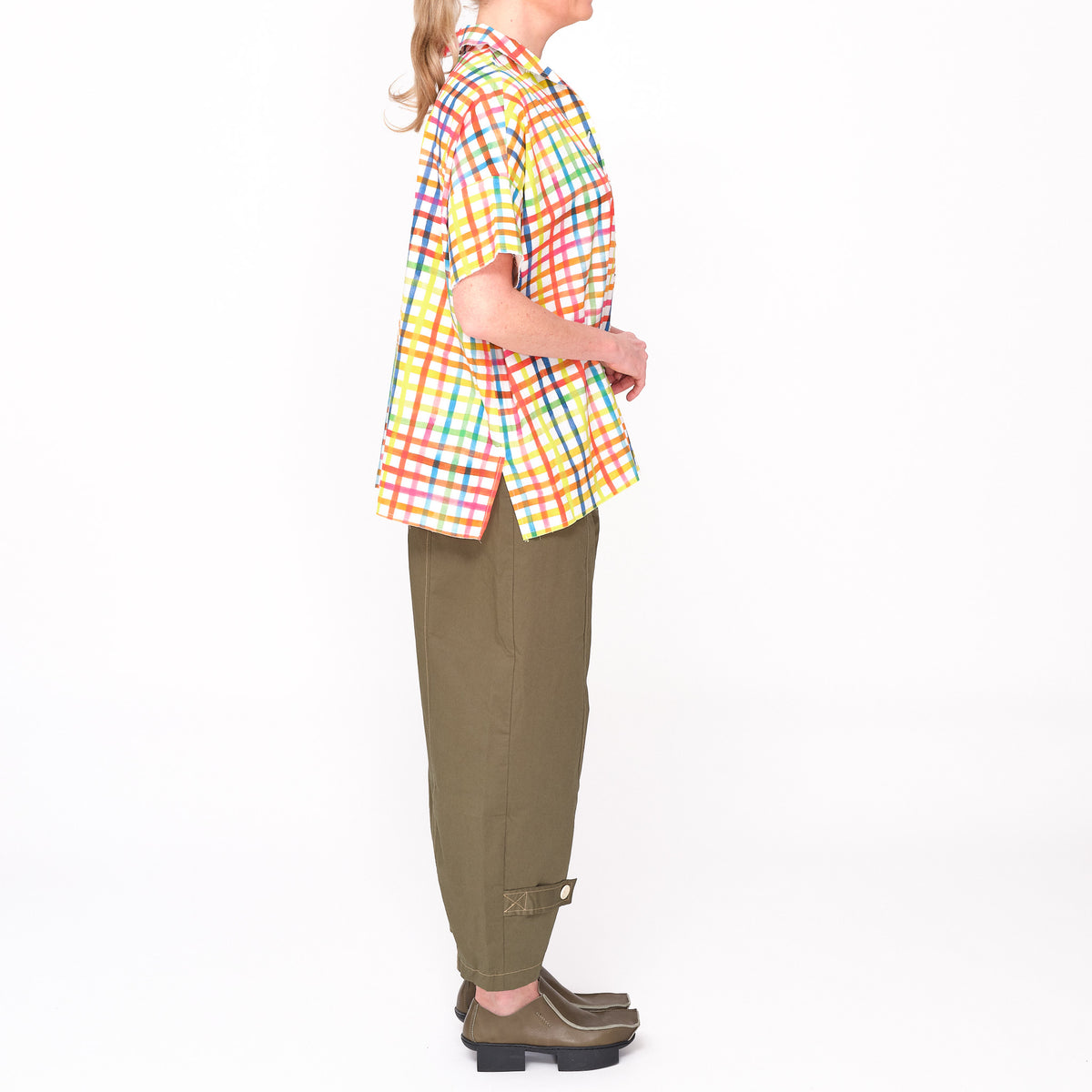261153 Samantha Multi Color Check Shirt