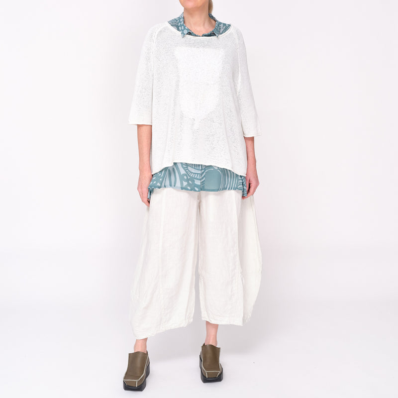 3480704 Off White Jacquard Jumper