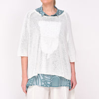 3480704 Off White Jacquard Jumper