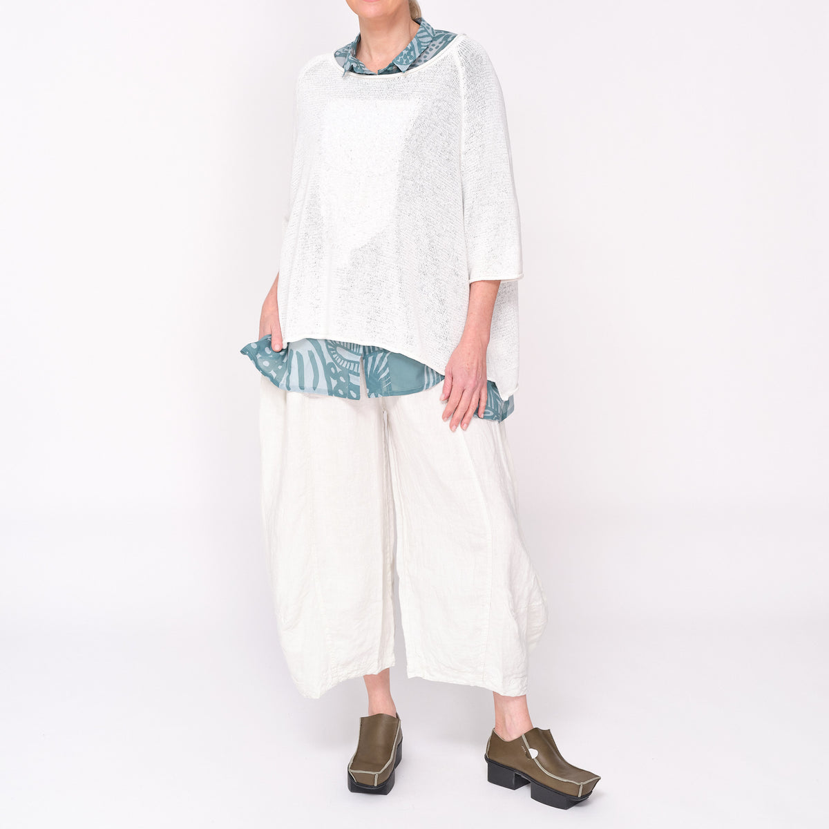 3480704 Off White Jacquard Jumper